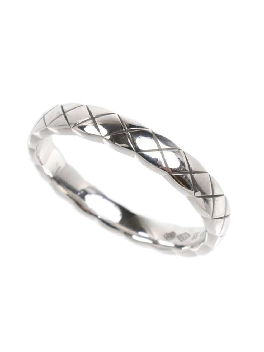 Chanel 18k White Gold Coco Crush Ring